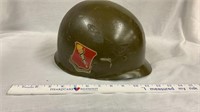 World war 2 helmet liner 32nd medical bragade
