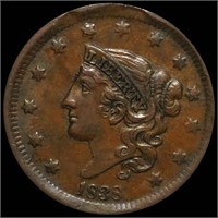 1838 Coronet Head Large Cent NEARLY UNCIRCULATED