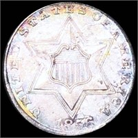 1856 Three Cent Piece LIGHTLY CIRCULATED