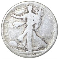 1919-D Walking Liberty Half Dollar NICELY CIRC