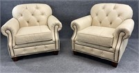 x2 Flexsteel Leather Club Chairs
