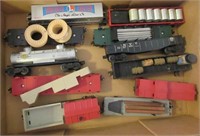 Lot of Lionel train cars that includes Erie, NY