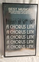 1975-1976 A Chorus Line Poster Framed