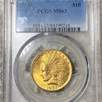 1932 $10 Gold Eagle PCGS - MS63