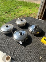 4- stainless bowls and lids
