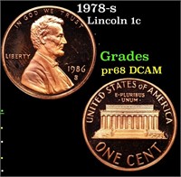 Proof 1978-s Lincoln Cent 1c Grades GEM++ Proof De