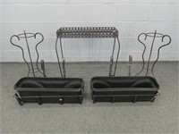 5x The Bid Wrought Iron Planters