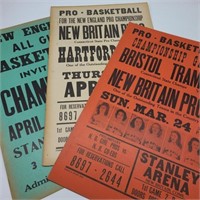 Lot of 3 Vintage Basketball Posters