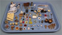 Group of Assorted Dollhouse Miniatures