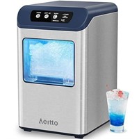 Nugget Ice Maker Countertop, 55 lbs/Day Silver