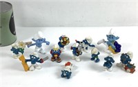 Collection de 12 figurines Schtroumpfs Peyo dont