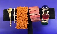 (5) Costume Jewelry bracelets