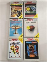 6 vintage Atari 7800 games original boxes/ manuals