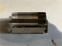 Adair glass paperweight /pen holder