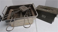 Metal Ammo Box, Deep Fryer Basket, Pie Maker