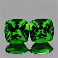 Natural AAA Chrome Green Diopside Pair {Flawless-V