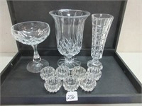NICE MIX OF CLEAR GLASSWARE