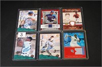 6 CARD LOT - MISC. ASSORTED FT. SIGNATURE ROOKIES