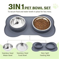 (NO BOWLS) Pecute Dog Bowls Stainless Steel