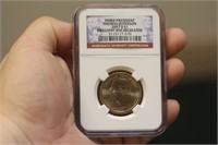 NGC Graded One Dollar Gold Plated Coin