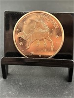 Unicorn 1 Oz Copper Round