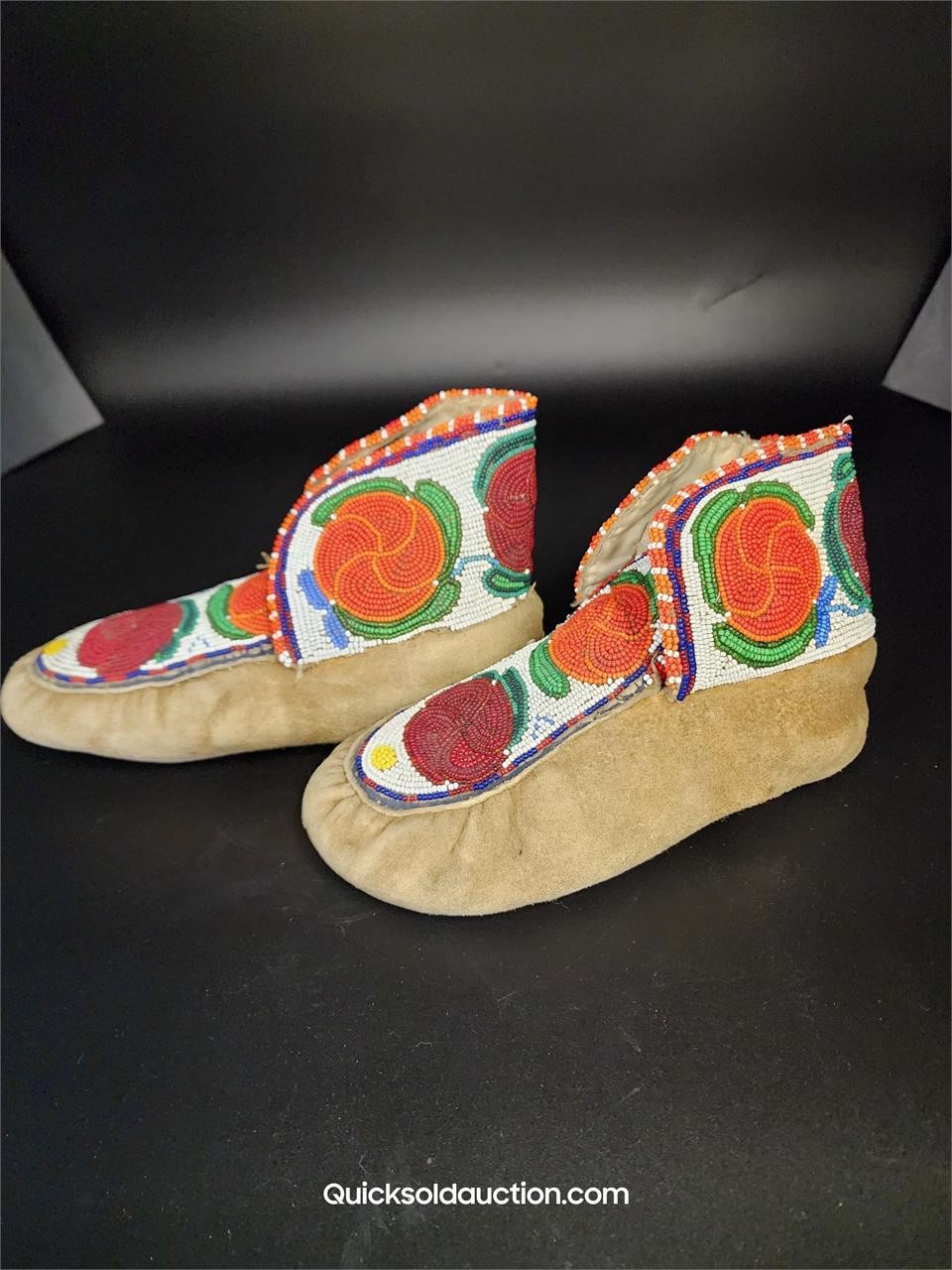 Beaded Moccasins Made By Fort McMurray Reservation