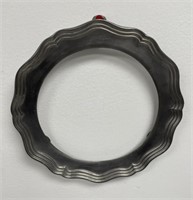 Pewter Wall Plate, Photo or Mirror Frame