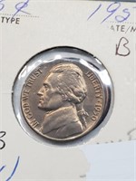 BU 1950 Jefferson Nickel