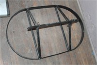 STEEL FRAME POT AND PAN ABOVE STOVE HANGER