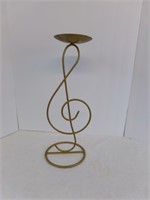 Music Note Candle Stand, Metal