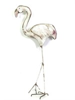 Ornamental Formed & Painted Steel Flamingo