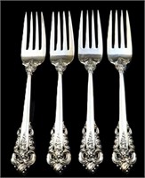 6.4oz Wallace Grand Baroque sterling forks