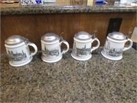 4 steins