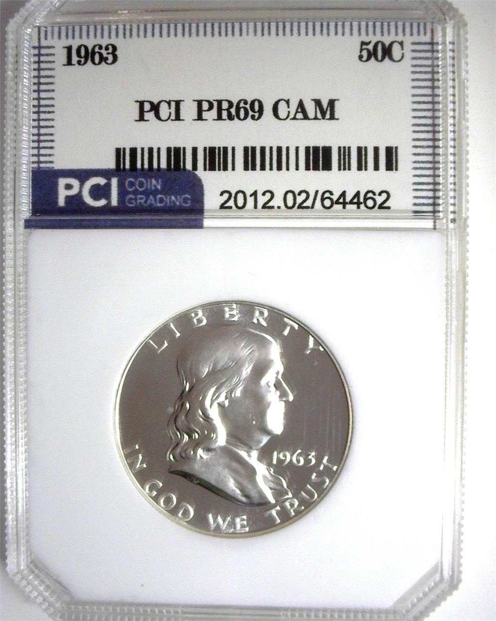 1963 Franklin PR69 CAM LISTS $850