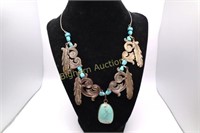 Custom Kelly Slover Silver & Turquoise Necklace