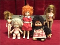 5 Small Vintage Dolls