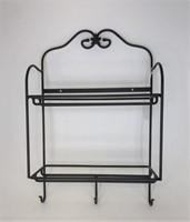 Wrought iron envelope rack