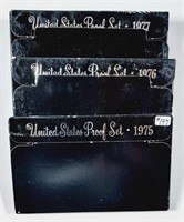 1975, 1976 & 1977  US. Mint Proof sets