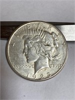 1923 S peace silver dollar