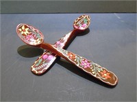 Pair of Hand Painted Wooden Spoons from Mexico