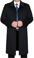 New- Men's Winter Wool Coat Long Jacket Slim Fit