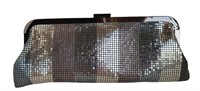 Small Kate Landry Silver Sequined Clutch