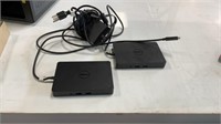 2 DELL K17A MONITOR DOCKS, ONE ONE POWER CORD