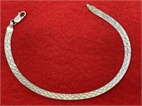 8in. Sterling Silver Bracelet 3.59 Grams