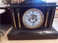 Mechanical Mantle Clock with Broken Glass
