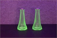 Anchor Hocking Uranium Glass Salt & Pepper