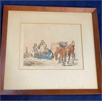 Vintage Print by H Allen, A thing of the last