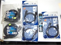 3 - HDMI Cords & 2 - Compount Cords ( New)