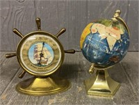 Inlay Mini Globe & Ships Wheel Thermostat