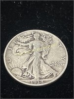 1938 Silver Walking Half Dollar F